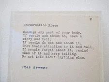Conversation Piece from Grapefruit (1963 summer) - Yoko Ono